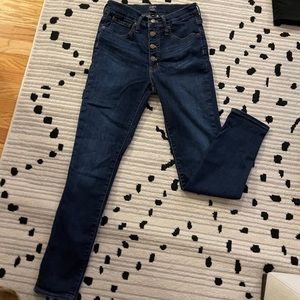 NWOT J Crew high rise skinny button fly jeans
